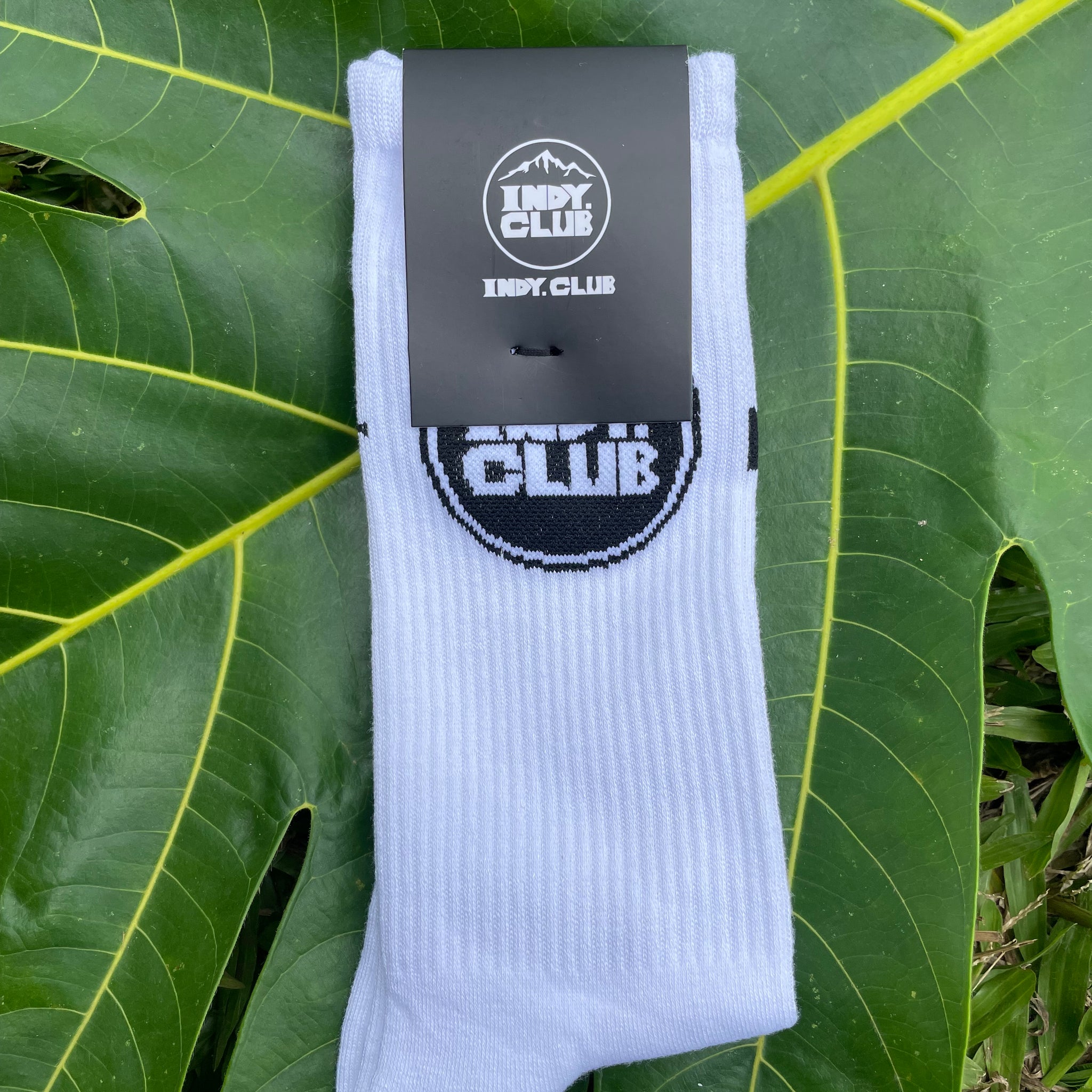 Unisex Calf Socks (White)