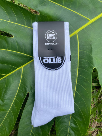 Unisex Calf Socks (White)
